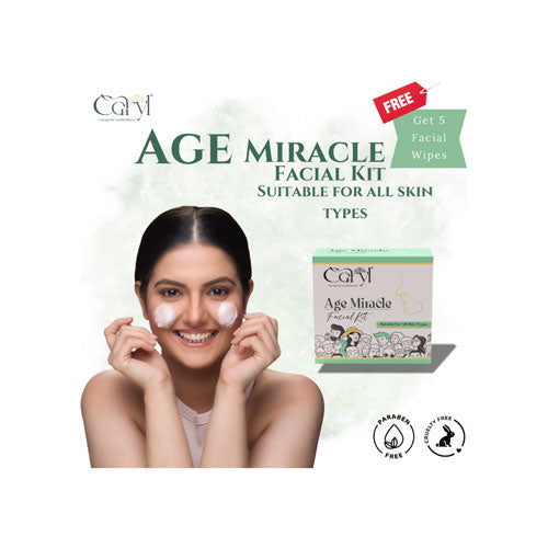Caryl Age Miracle, Insta Glo & Detan Facial Kit Combo (30g x 3) | Improves Texture, Purifies & Firms Skin | With 5 Free Facial Wipes | For All Skin Types | Women’s Skincare Kit