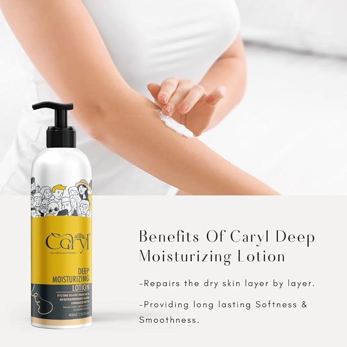 Caryl Deep Moisturizing Body Lotion  | (Buy 1 Get 1 Free) (400ml + 400ml)