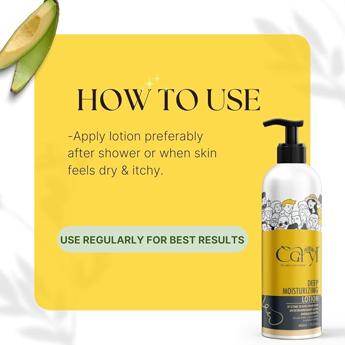 Caryl Deep Moisturizing Body Lotion  | (Buy 1 Get 1 Free) (400ml + 400ml)