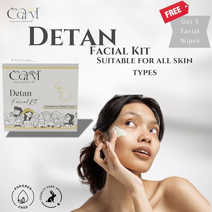 Caryl Detan Facial Kit (30g) | 5 Free Facial Wipes