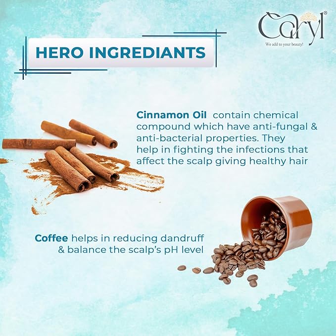 Caryl Dandruff Free Hair Combo | Anti-Dandruff Shampoo + Onion Seed Hair Oil