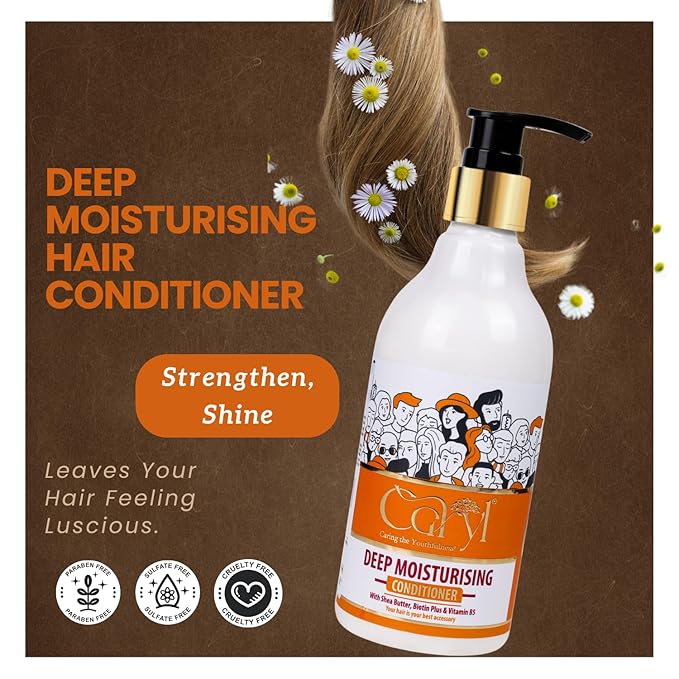 CARYL Deep Hair Care Combo | Shampoo + Conditioner + Revitalizing Hair Oil