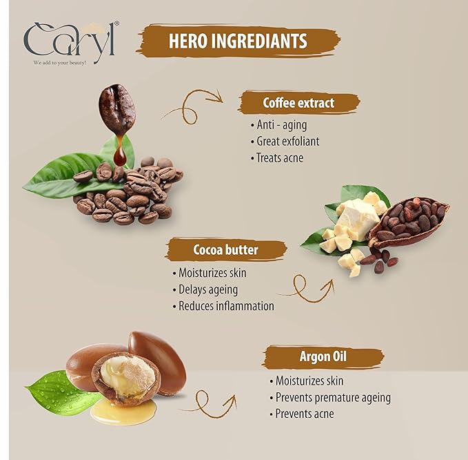 Caryl Cocoa Coffee Face Scrub | 200gm