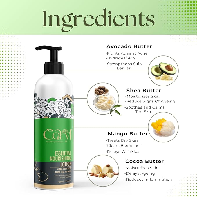 Caryl Essential Nourishing Body Lotion | 200ml & 400ml