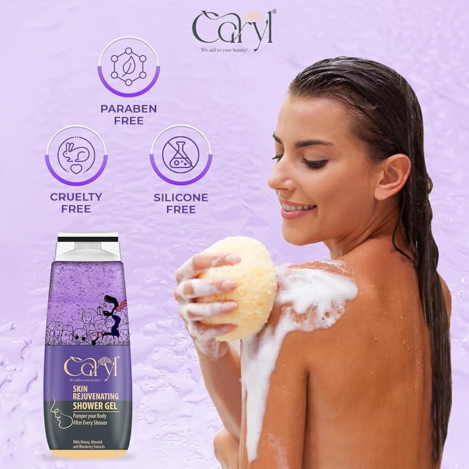 Caryl Shower Gel | Buy 2 Get 1 Free | Refreshing + Rejuvenating + Gentle Care ( 280ml x 3)