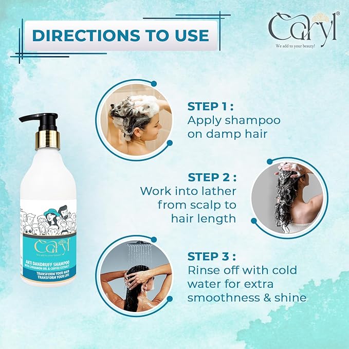 Caryl Dandruff Free Hair Combo | Anti-Dandruff Shampoo + Onion Seed Hair Oil