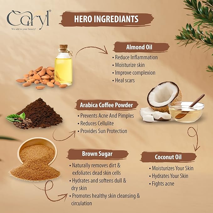 Caryl coffee body scrub -125gm
