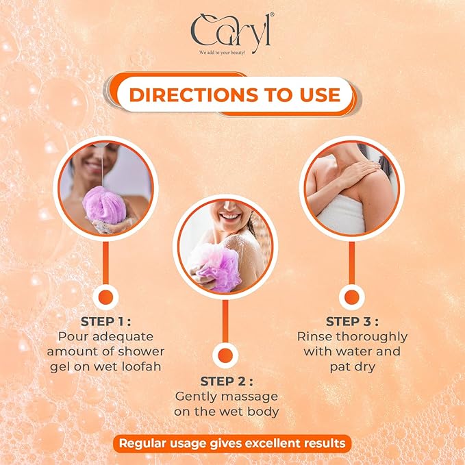 Caryl Shower Gel | Buy 2 Get 1 Free | Refreshing + Rejuvenating + Gentle Care ( 280ml x 3)