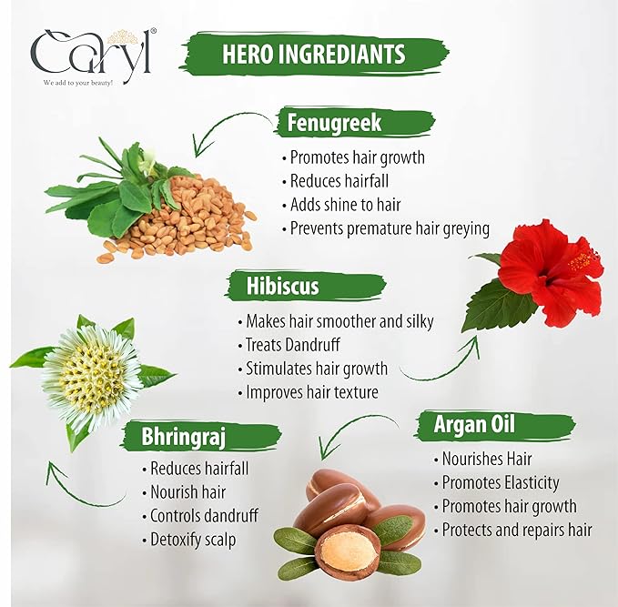CARYL Deep Hair Care Combo | Shampoo + Conditioner + Revitalizing Hair Oil