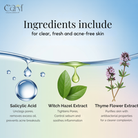 Caryl Anti Acne Facial Wipes (Pack of 72 Single Sachets )