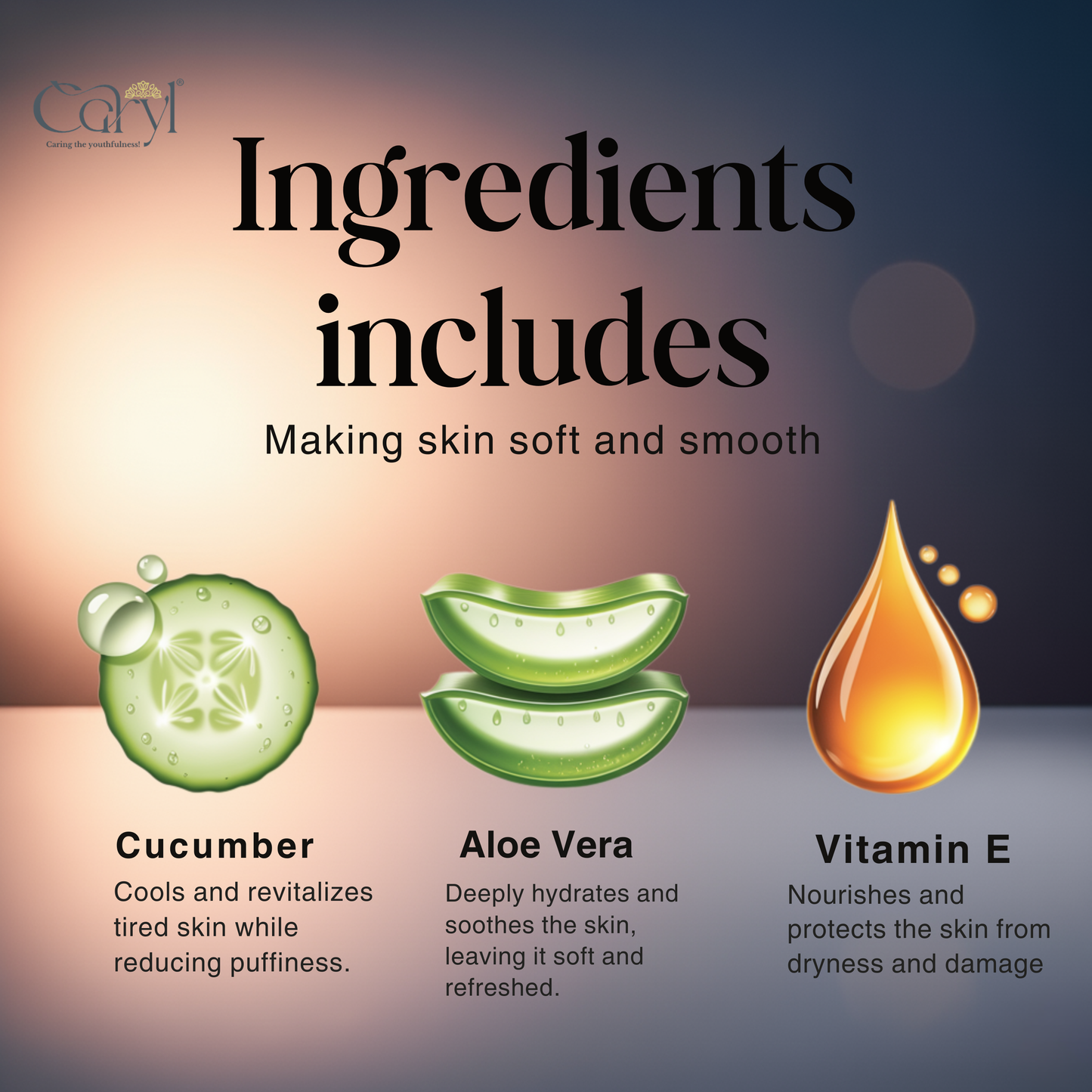 Caryl Moisturizing Facial Wipes ( Pack of 72 Single Sachets )