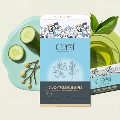 Caryl Oil Control Wipes (Pack of 72 Single Sachets)