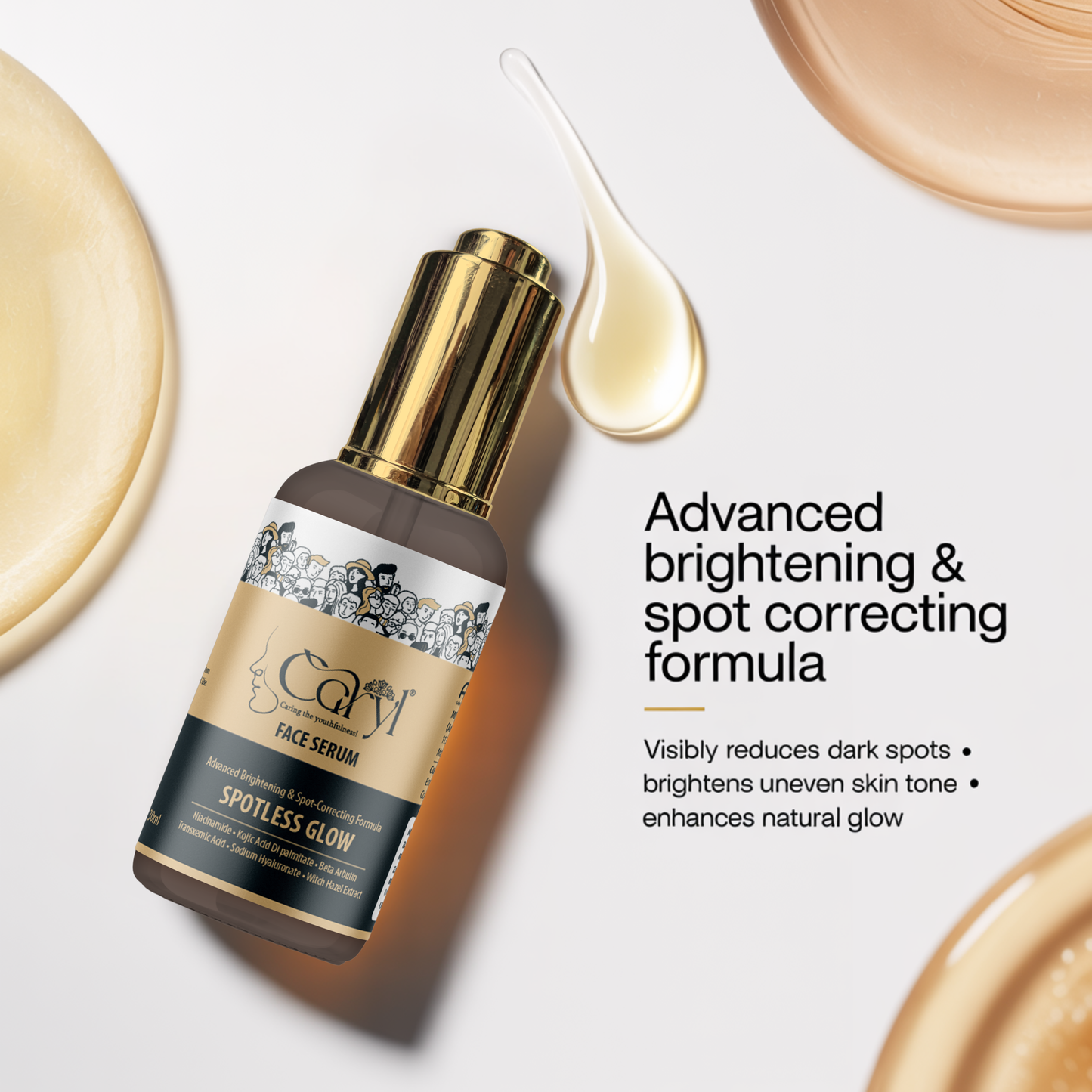 Fade Dark Spots & Acne Marks for a Clear -  Caryl Face Syrum