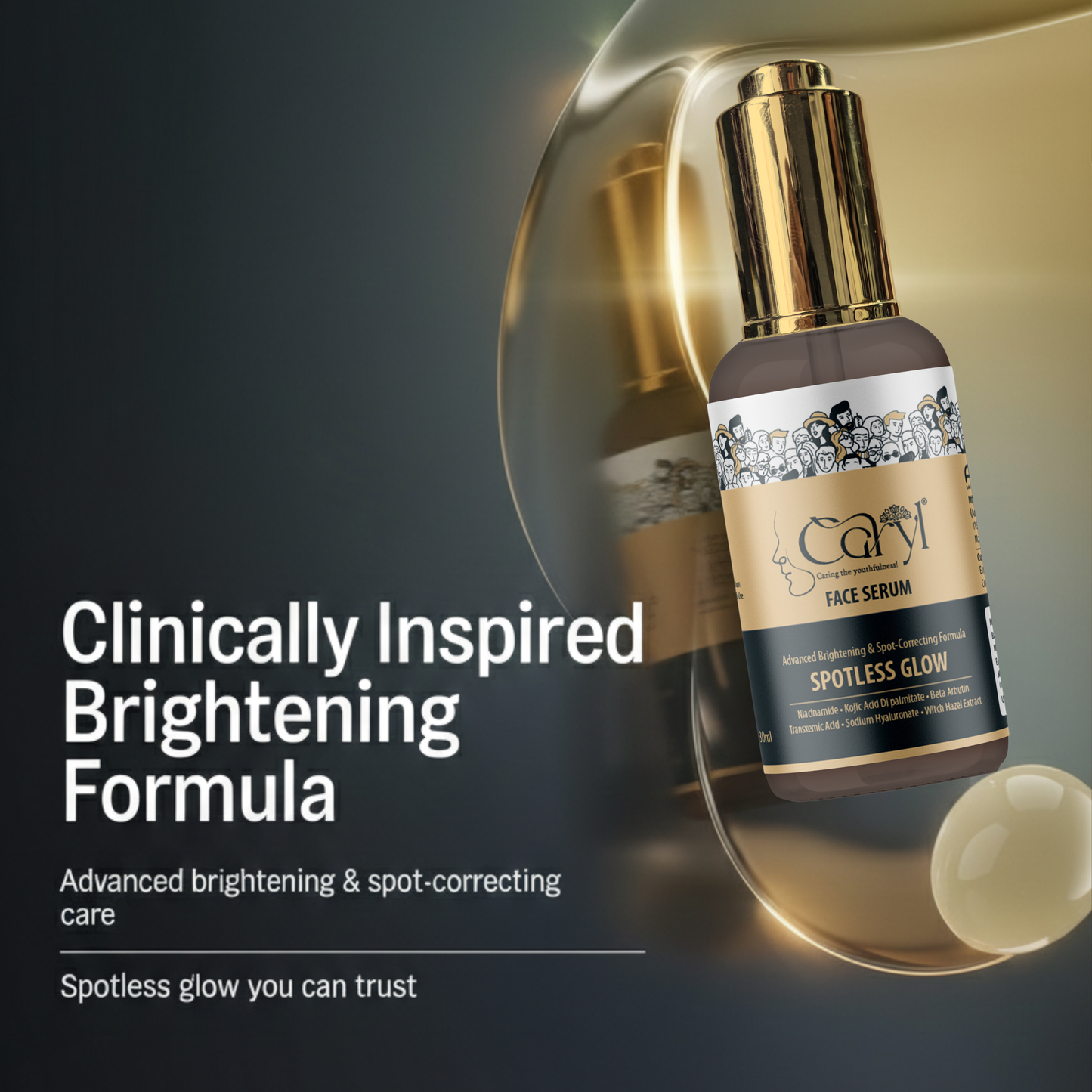 Fade Dark Spots & Acne Marks for a Clear -  Caryl Face Syrum