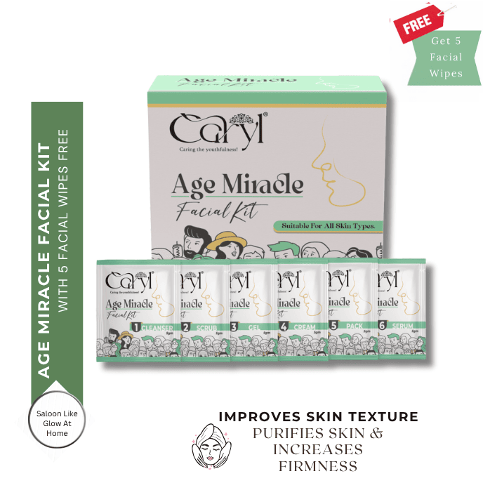 Caryl Age Miracle Facial Kit (30g) | 5 Free Facial Wipes