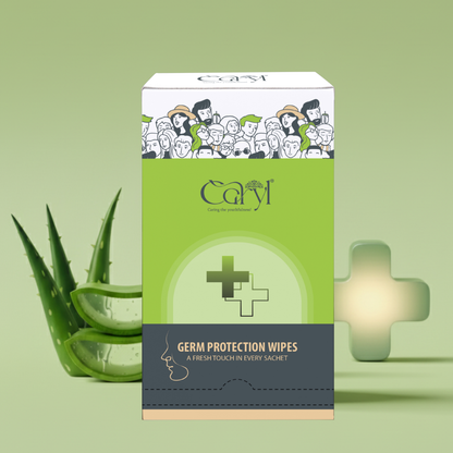 Caryl Germ Protection Wipes ( Pack of 72 Single Sachets )