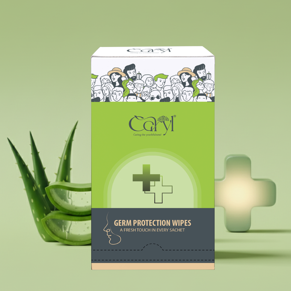 Caryl Germ Protection Wipes ( Pack of 72 Single Sachets )