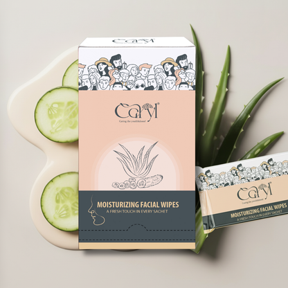 Caryl Moisturizing Facial Wipes ( Pack of 72 Single Sachets )