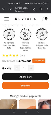 Caryl Face Care Combo for Dry Skin | Deep Moisturising Cream + Brightening Facewash + Aloevita Gel + All-in-1 Instant Cleanup